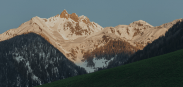 Compressed mountain landscape
