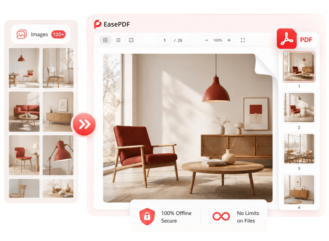 EasePDF Pro image to PDF desktop application interface