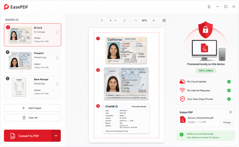 Offline image processing and privacy protection